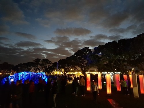 A nice sky over the festival of lights