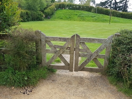 The gate to the party grounds
