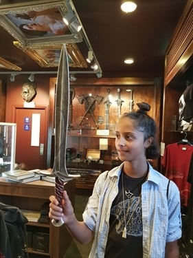 Kalan holding it, too