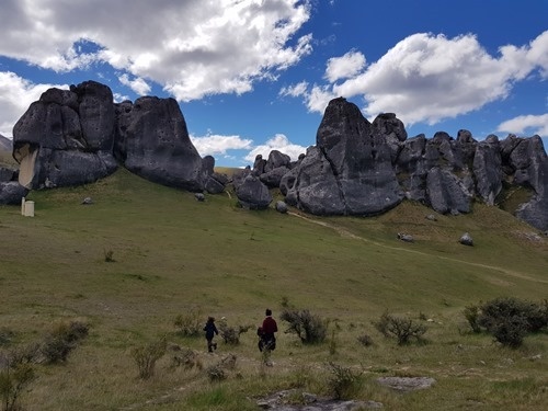 Heading towards the boulders