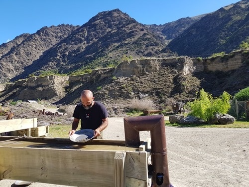 Kean panning for gold