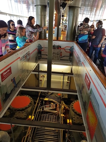 The engine room on the TSS Earnslaw