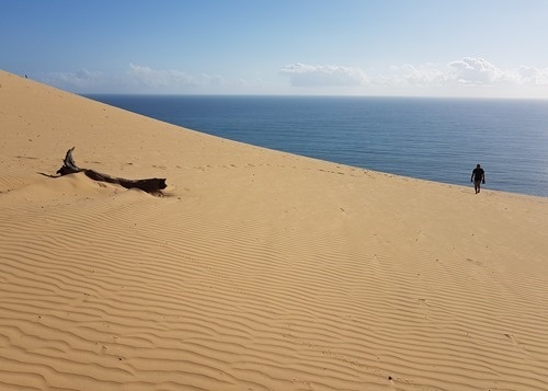Climbing back up from the overlook