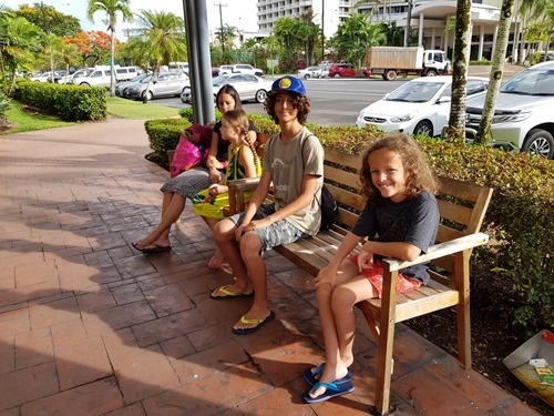 Waiting for the shuttle