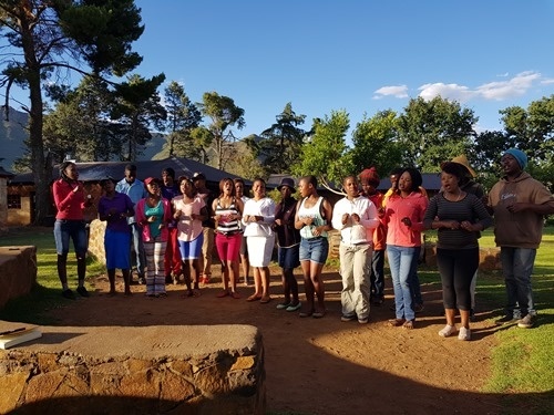 A local choir performs