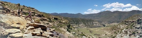 The view across the valley