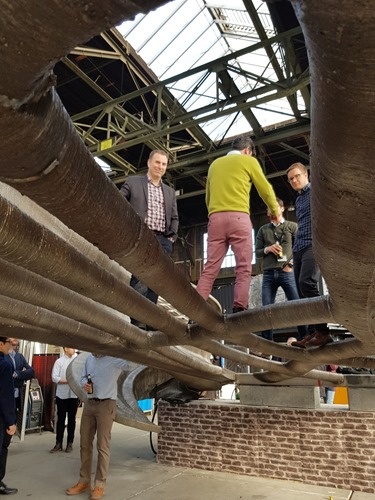 Alex, Alec and Liam on the bridge