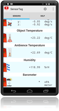 SensorTag Android app