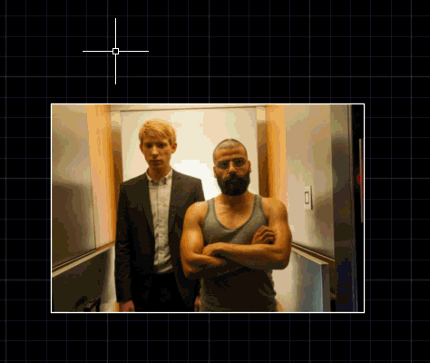 Changing the border colour of a raster image