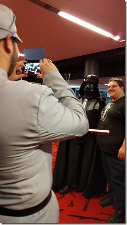 Geeking out at The First Awakens first showing
