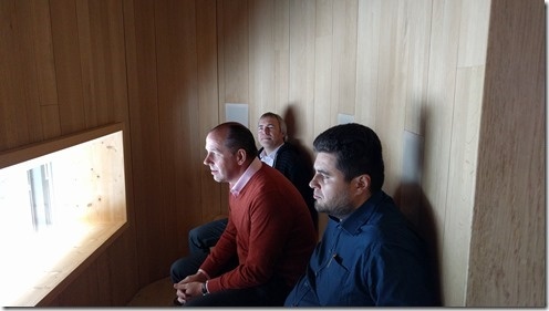 Kris, Karel and Krisztian contemplating