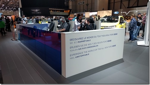 VR on the Ford stand