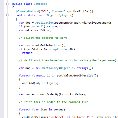 IntelliSense for AutoCAD objects