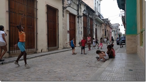 Playing in the street