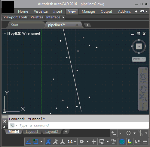 Connecting a point to a curve