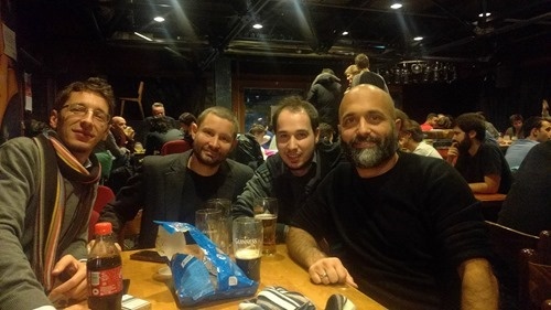 Inside the Satellite campus bar at EPFL