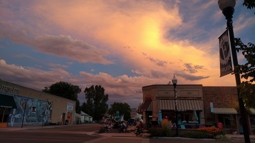 Our dinner view in Fruita