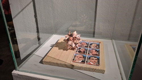 One display at the 2D - 3D art exhibit