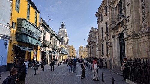 A tourist area of old Lima