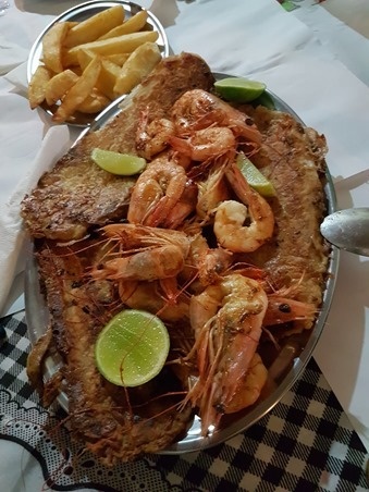 A big plate of fresh seafood