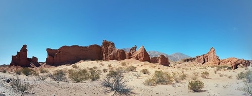 Panorama of the Quebrada de las Conches