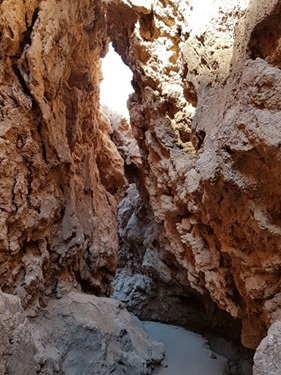 Entrance to the caves