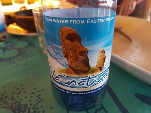 Drinking rainwater on Easter Island