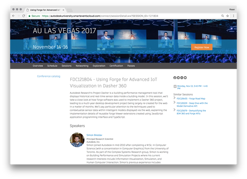 Simon's class at the Forge DevCon