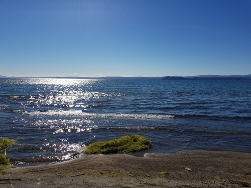 On the shore of Lake Taupo