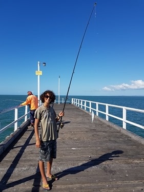 The first of many fish caught that day