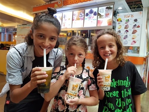 Bubble tea at the Central Market