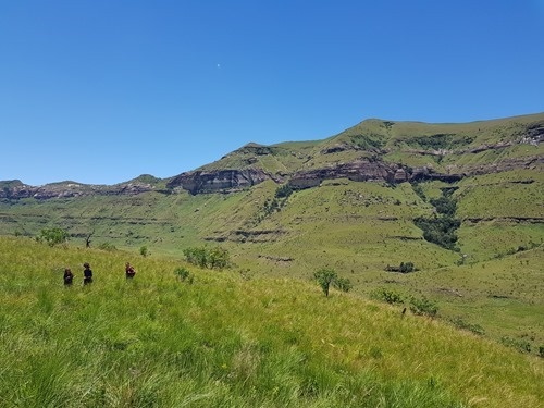 The path occasionally left the side of the gorge