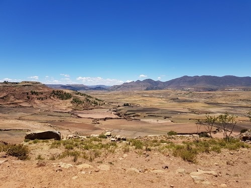 Driving across to Mafeteng