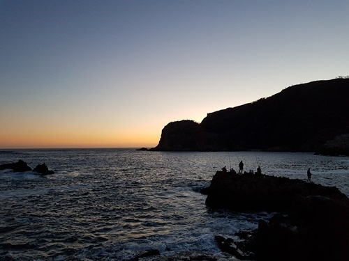 Fishing near the Heads