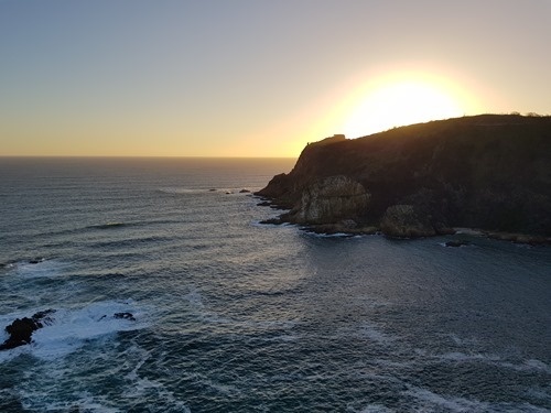 Sunset over the Heads