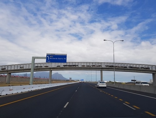 Cows crossing the motorway