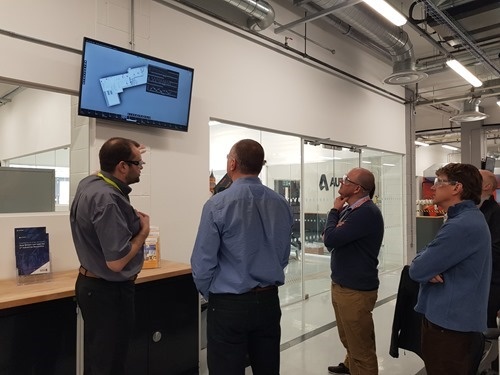 Dasher 360 being shown to Scott Reese and Jeff Kowalski