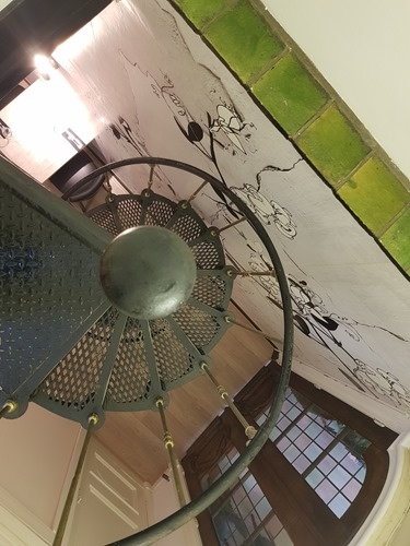 Spiral staircase from above