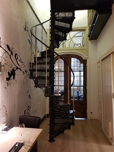 Sprial staircase from the side