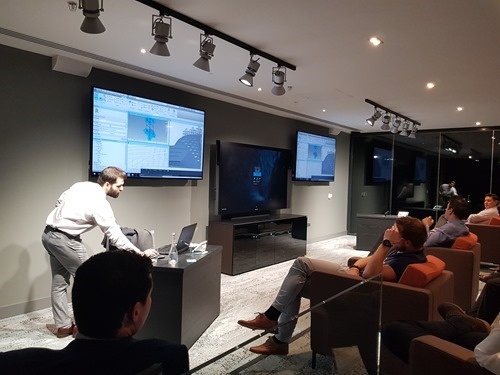 Anas talking about the work on Middle-Eastern Kingspan pro
jects