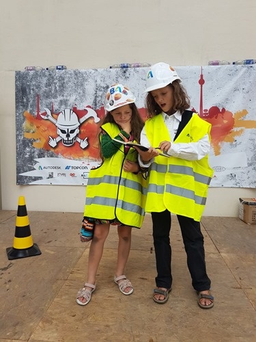 My younger kids having fun at the AEC Hackathon