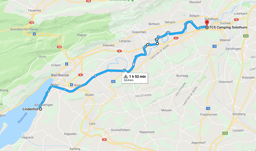 Day 2 - Sutz-Lattrigen to Solothurn