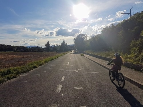 Arriving home after our trip