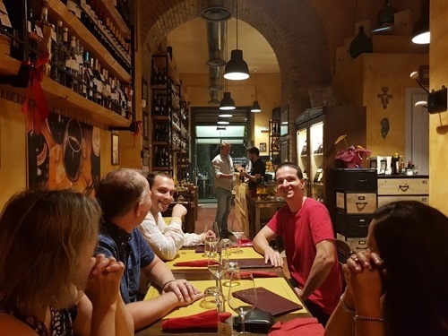 Dinner with members of the Forge team