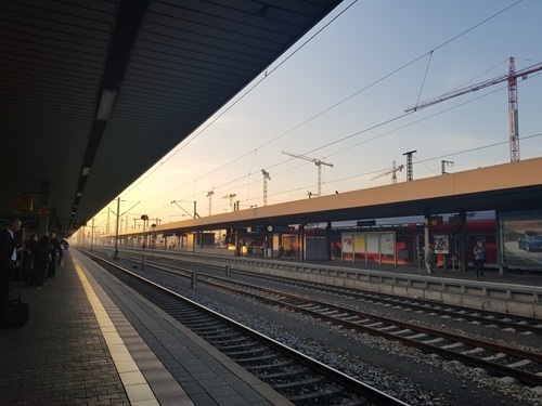 Mannheim train station, a place I saw way too much of today