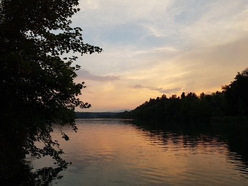 The evening view from our spot