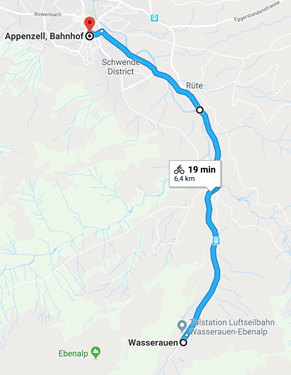 Day 9 - Wasserauen to Appenzell