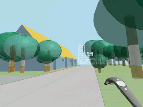 A-Frame nav with HUD