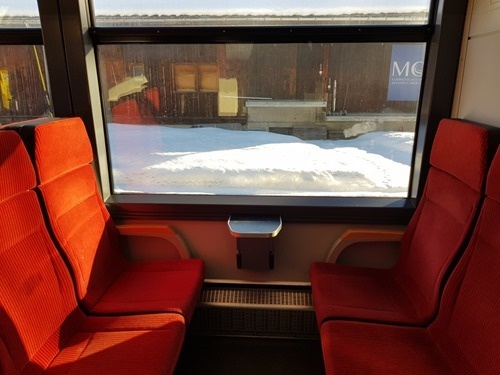 The train from Lenk to Zweisimmen