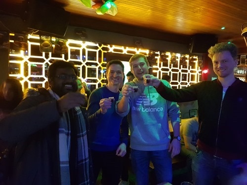 A round of baby Guinesses